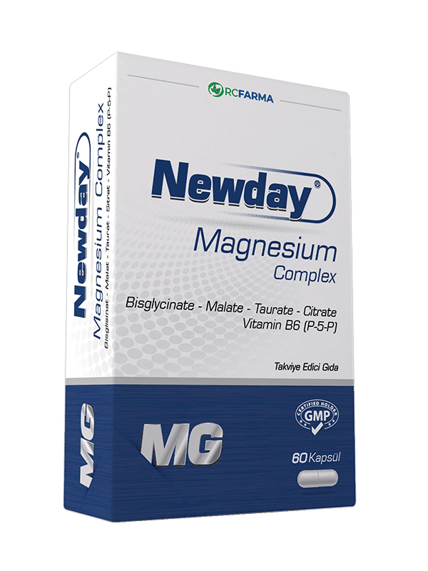 Магниевый комплекс Newday, 250 мг ( в 1 капсуле), 60 капсул, RCFarma, Magnesium Complex