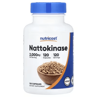 Наттокиназа 2000 FU 120 капсул Nutricost