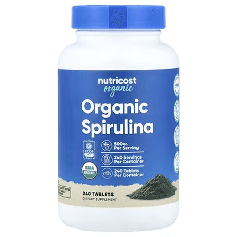 Органическая спирулина 240 таб Nutricost