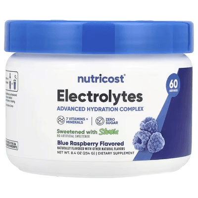 Электролиты со вкусом синей малины 234 г Nutricost