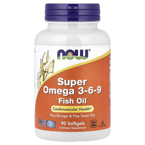 Омега 3-6-9, 90 капсул, NOW Foods, Super Omega-3-6-9