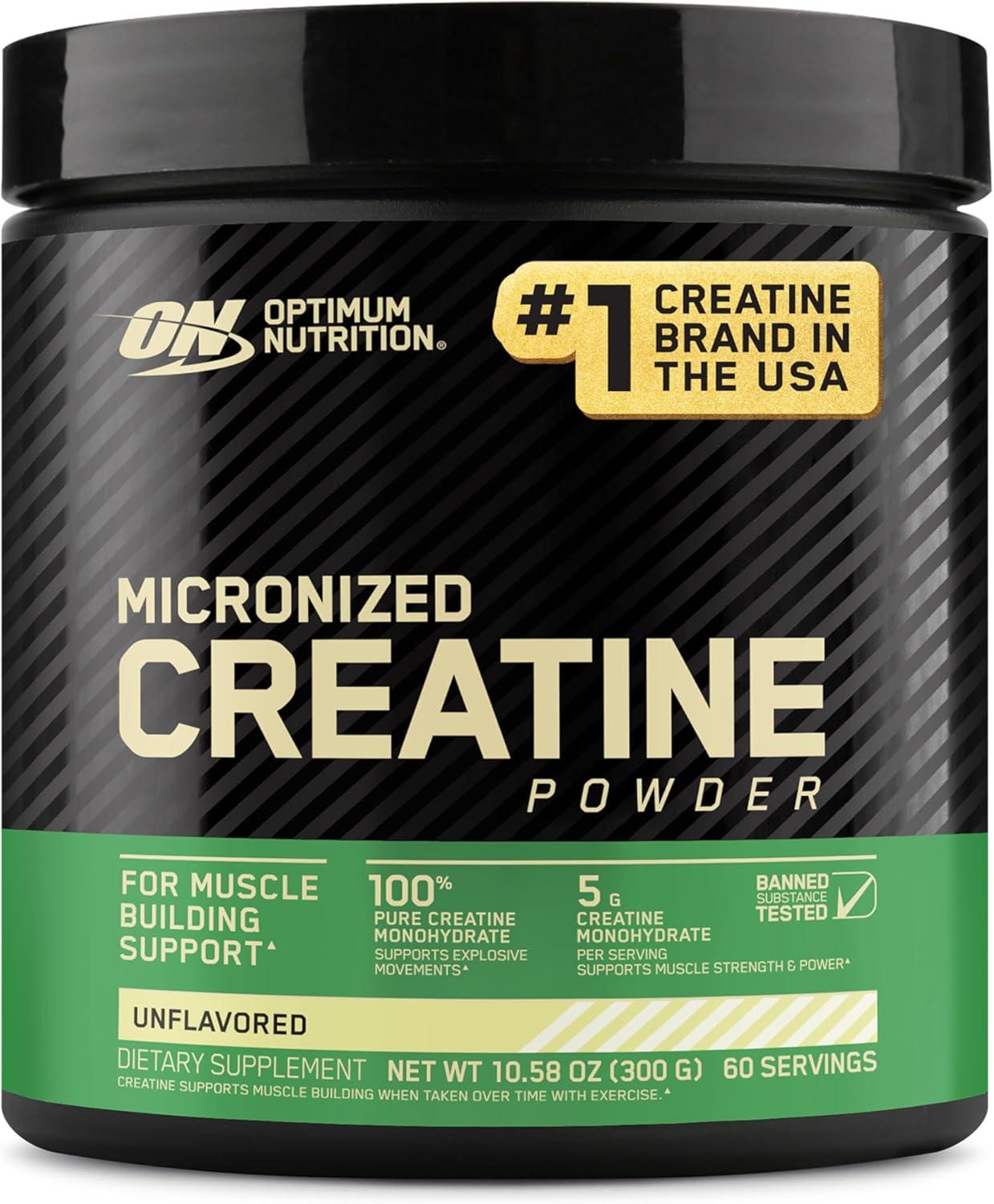 Микронизированный креатин, 300 г, Optimum Nutrition, Creatine Micronized Powder Unflavored