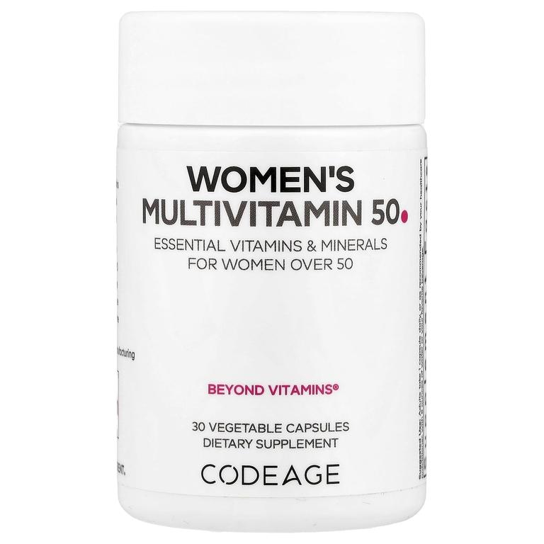 Мультивитамины для женщин 50+, 30 капсул, Codeage, Womens Multivitamin 50