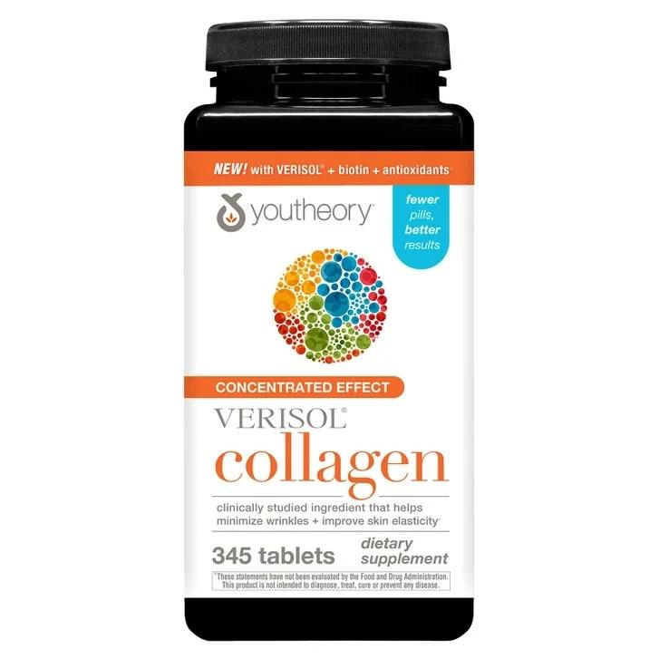 Коллаген, 345 таблеток, Youtheory, Collagen Verisol