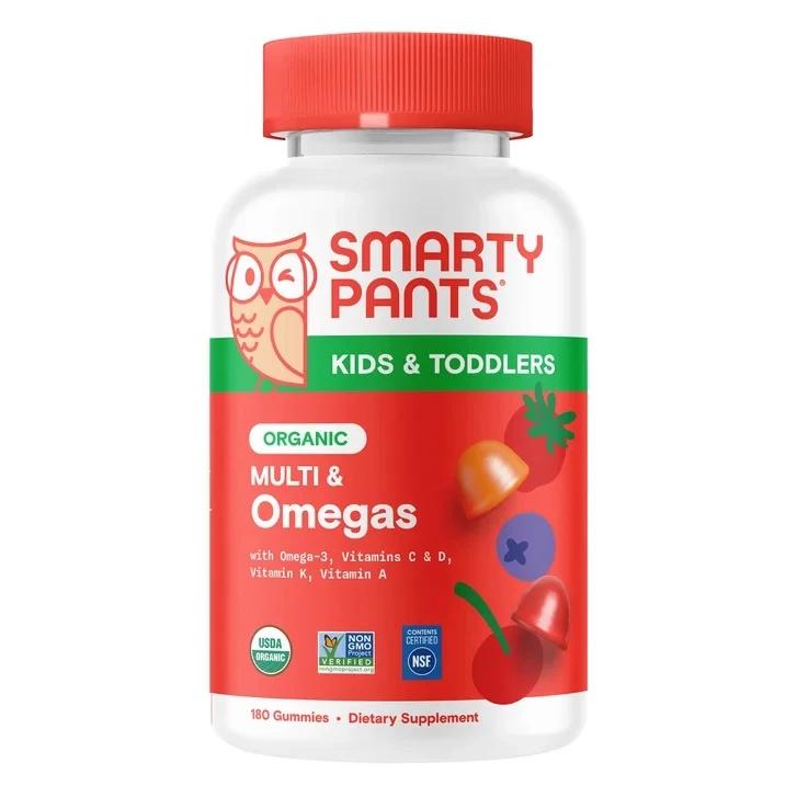 Мультивитаминный комплекс с омега‑3 для детей, 180 жевательных таблеток, SmartyPants, Smarty Pants Multi and Omegas