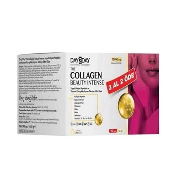 Коллаген Day2Day The Collagen Beauty Intense, 10000 мг, 90 пакетиков, ORZAX
