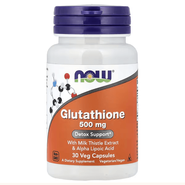 Глутатион, 500 мг, 30 растительных капсул, NOW Foods, Glutathione