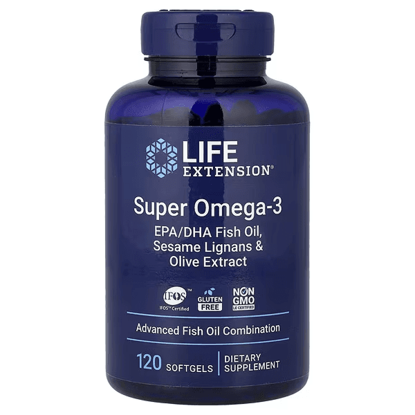 Супер Омега-3, 120 капсул, Life Extension, Super Omega-3