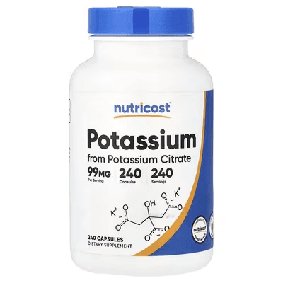 Калий цитрат 240 капсул Nutricost