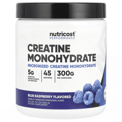 Креатин со вкусом синей малины 300 г Nutricost